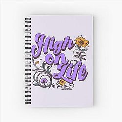 High on Life and Cocaine Spiral Notebook