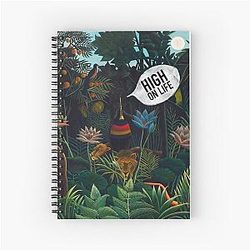 High on life Jungle Spiral Notebook