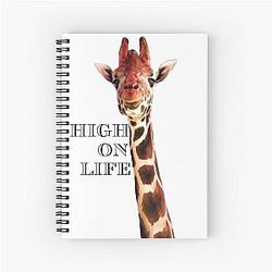 High Life Giraffe Spiral Notebook