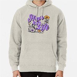 High on Life Cocaine Floral Retro 70s Pullover Hoodie