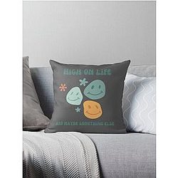 High on Life Throw Pillow
