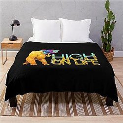 High on Life Game Throw Blanket