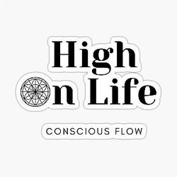 High On Life Sacred Geometry Flow Sticker