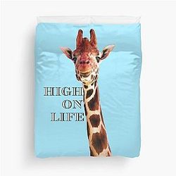 High Life Giraffe Duvet Cover