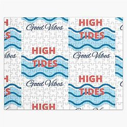 High Tides Good Vibes Tropical Beach Life Jigsaw Puzzle