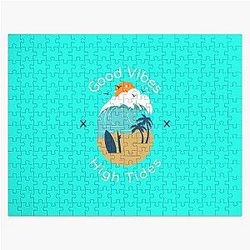 Good Vibes High Tides Beach T-shirt Jigsaw Puzzle