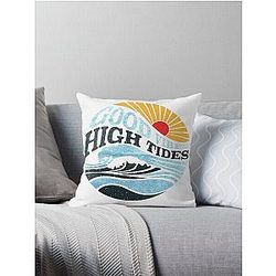 Good Vibes High Tides Throw Pillow