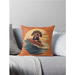 Low Rider, High Tides Throw Pillow
