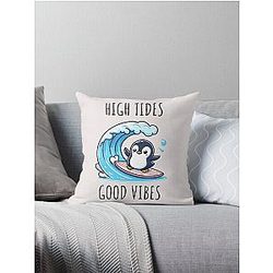 High Tides Penguin Pillow