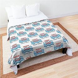High Tides Good Vibes Tropical Beach Life Comforter