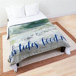 High tides good vibes comforter