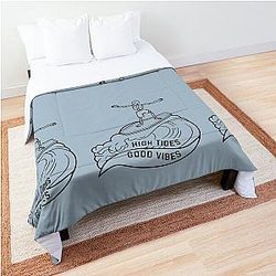 High Tides Good Vibes Comforter