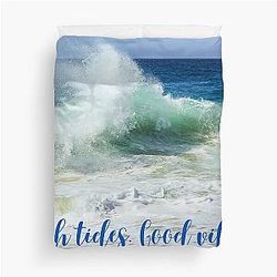 High Tides Good Vibes Duvet Cover