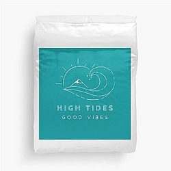 High Tides Good Vibes Duvet Cover