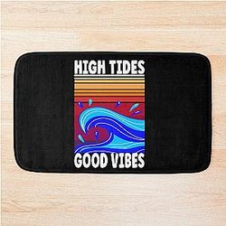 High Tides and Good Vibes Summer Design Bath Mat