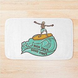 High Tides Good Vibes Bath Mat