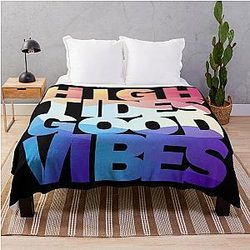 High Tides Good Vibes Throw Blanket
