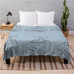 High Tides Good Vibrations Design Throw Blanket