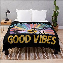 High Tides and Boho Sunset Throw Blanket