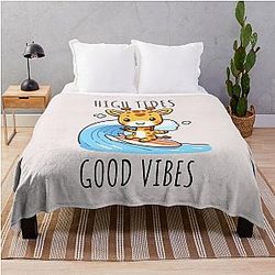 High Tides Giraffe Throw Blanket