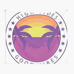 High Tides Good Vibes Tapestry