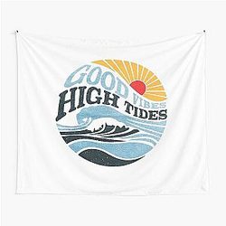 Good Vibes High Tides Tapestry