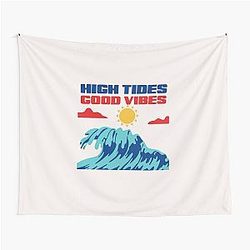 High Tides Good Vibes Tapestry