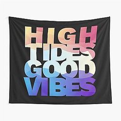 High Tides Good Vibes Tapestry