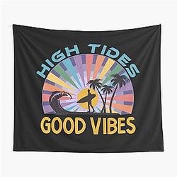 High Tides and Boho Sunset Tapestry