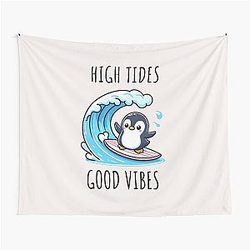High Tides Penguin Tapestry
