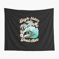 High Tide Good Vibes Tapestry