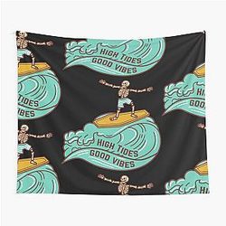 High Tides Good Vibes Tapestry