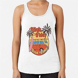 High Tides and Good Vibes Summer Racerback Tank Top