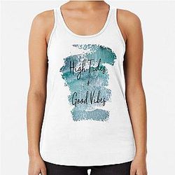High Tides and Good Vibes Racerback Tank