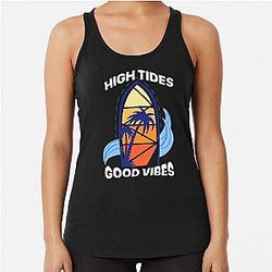 High Tides Good Racerback Tank Top