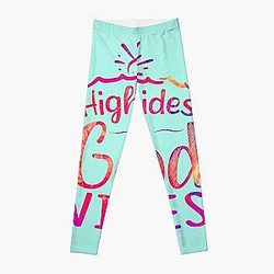 High Tides Good Vibes Leggings