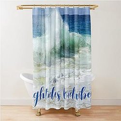 high tides good vibes Shower Curtain