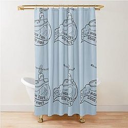 High Tides Good Vibes Shower Curtain