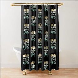 High Tides Good Vibrations Shower Curtain