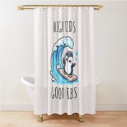 High Penguin Shower Curtain