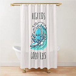 High Octopus Shower Curtain