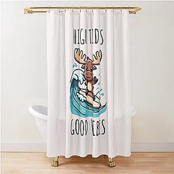 High Tides Moose Shower Curtain