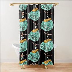 High Tides Good Vibrations Shower Curtain