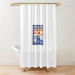 High Tides Good Vibes Shower Curtain
