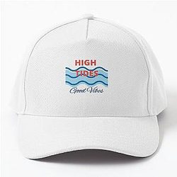 High Tides Good Vibes Tropical Beach Life Baseball Cap