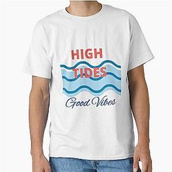 High Tides Good Vibes Tropical Beach Life Classic T-Shirt