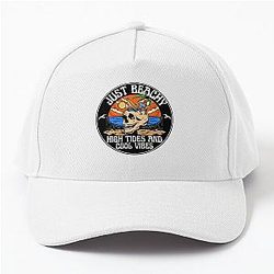 Beachy, high tides and cool vibes baseball cap.