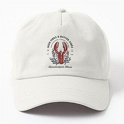 High Tides Butter Vibes Snazzy Lobster Funny Seafood Parody Design Summer Fun Dad Hat