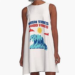 High Tides Good A-Line Dress