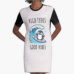 High Tides Penguin T-Shirt Dress